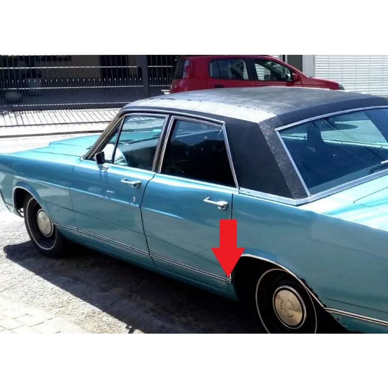 Friso da Ponta do Paralama Traseiro Esquerdo Galaxie 500 73 à 79 Original Novo