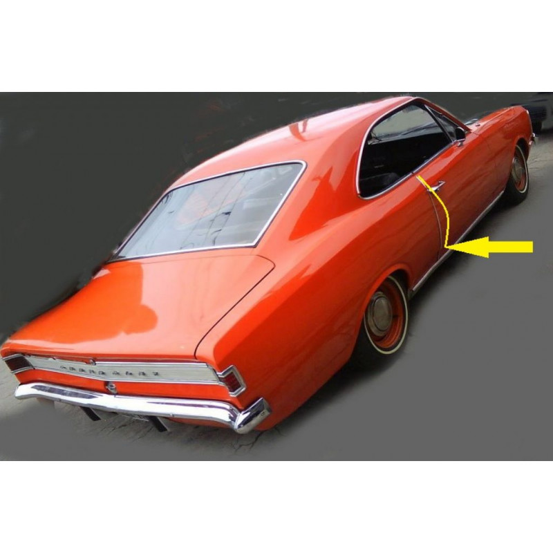 Friso Proteção das Portas Opala 2 Portas 1972 à 1989 - Par