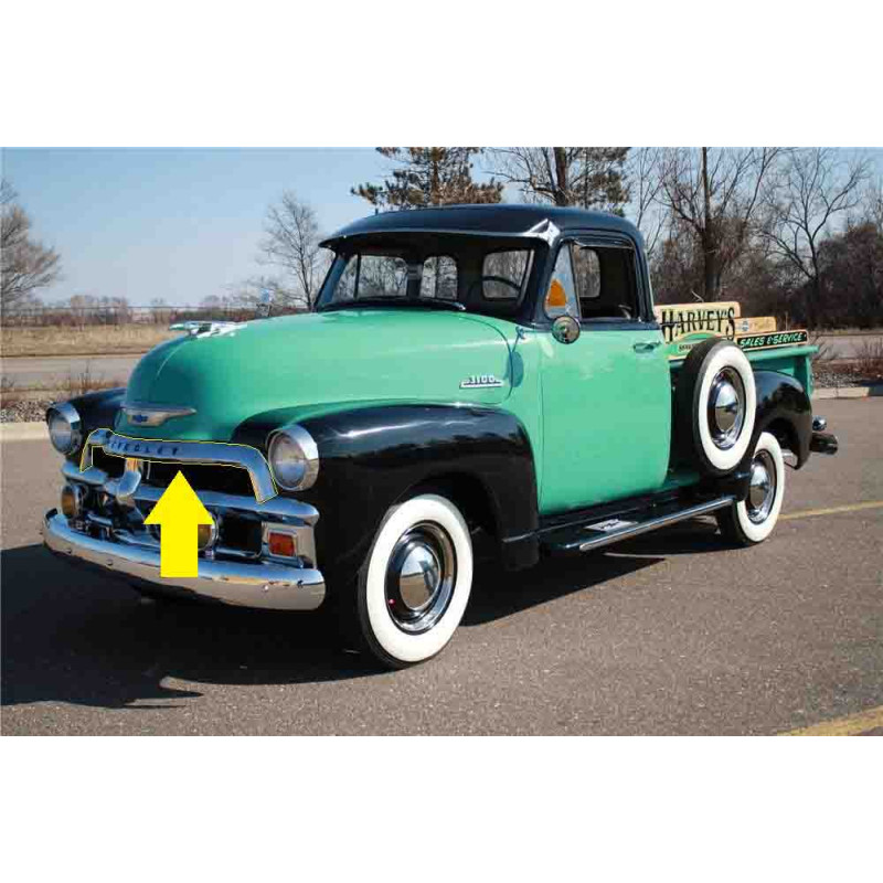 Grade Friso Superior Chevrolet Boca Bagre 1954 1955 Restaurado Original