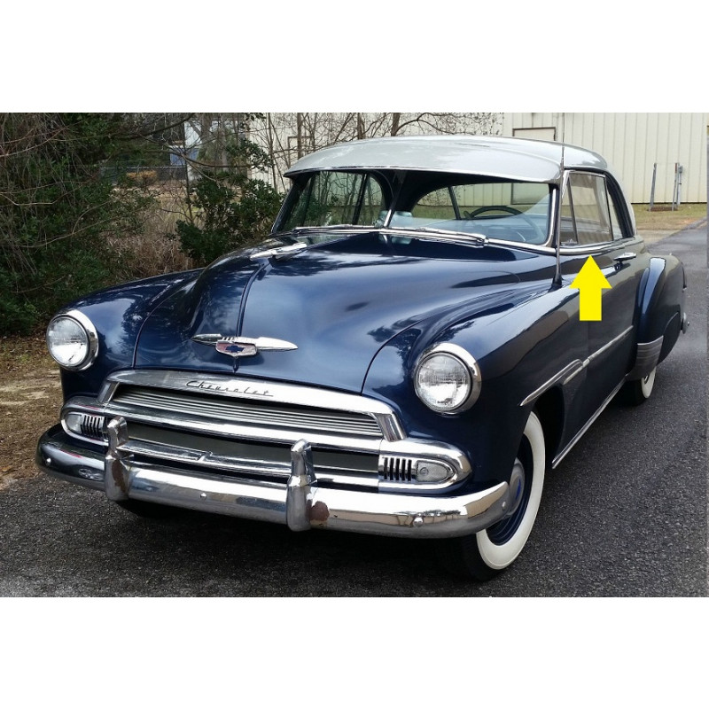 Friso Superior Porta Esquerda Chevrolet Bel Air 1949 a 1952 2 Portas Original Usado