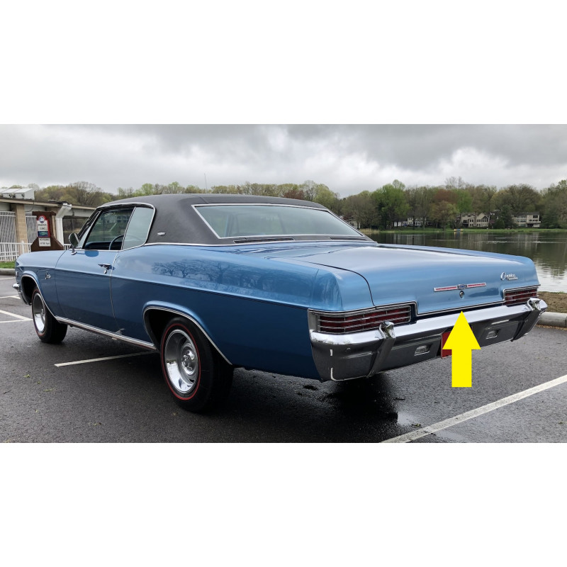 Friso Tampa Porta Malas Chevrolet Caprice 1966 Original GM Novo