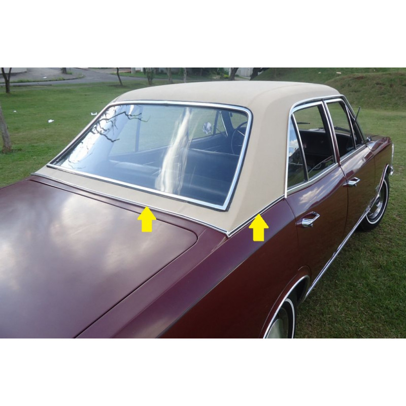 Friso Teto Vinil Opala 4 Portas 69 à 79 em Alumínio Polido