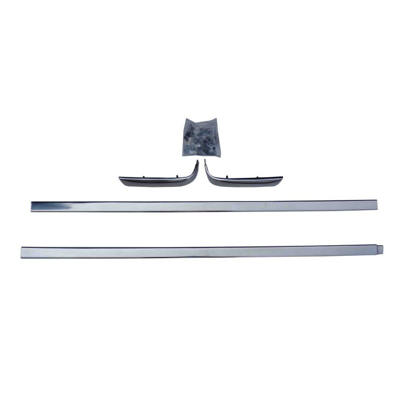 Friso Traseiro Cabine Ford F-100 F-1000 1972 a 1985 Inox - Jogo