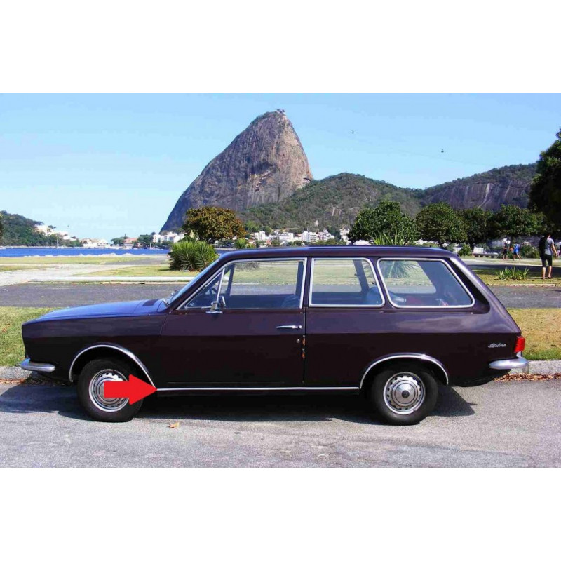 Friso Caixa de Ar Belina I 71 à 77 em Alumínio Polido - Par