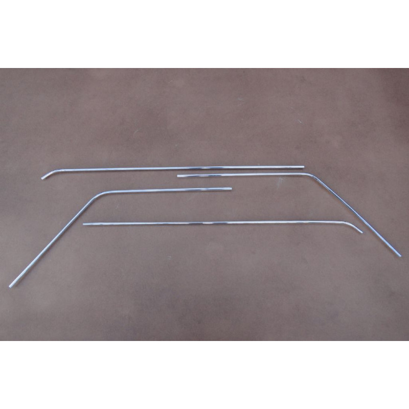 Frisos Calha do Teto Caravan 75 à 84 em Alumínio Polido - Par