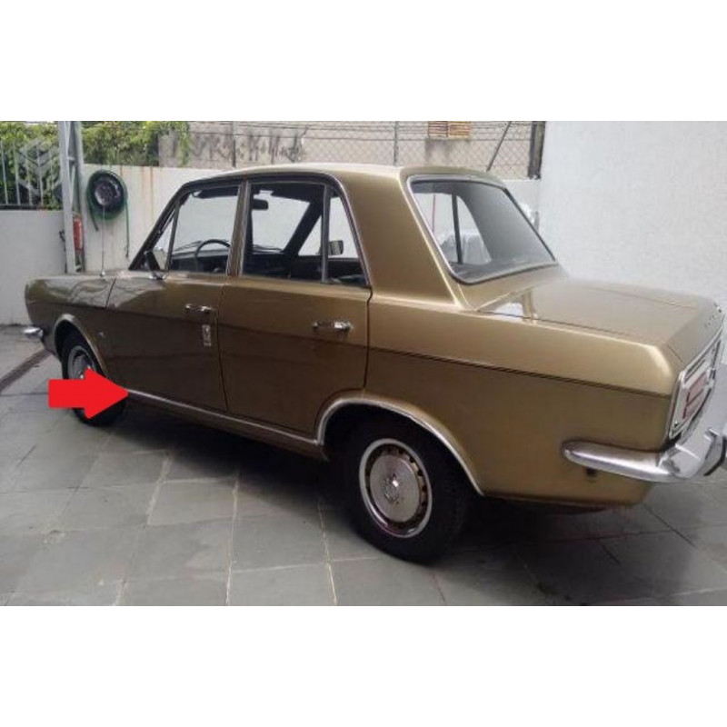 Friso Caixa de Ar Corcel I 4 Portas 71 à 77 em Alumínio Polido - Par