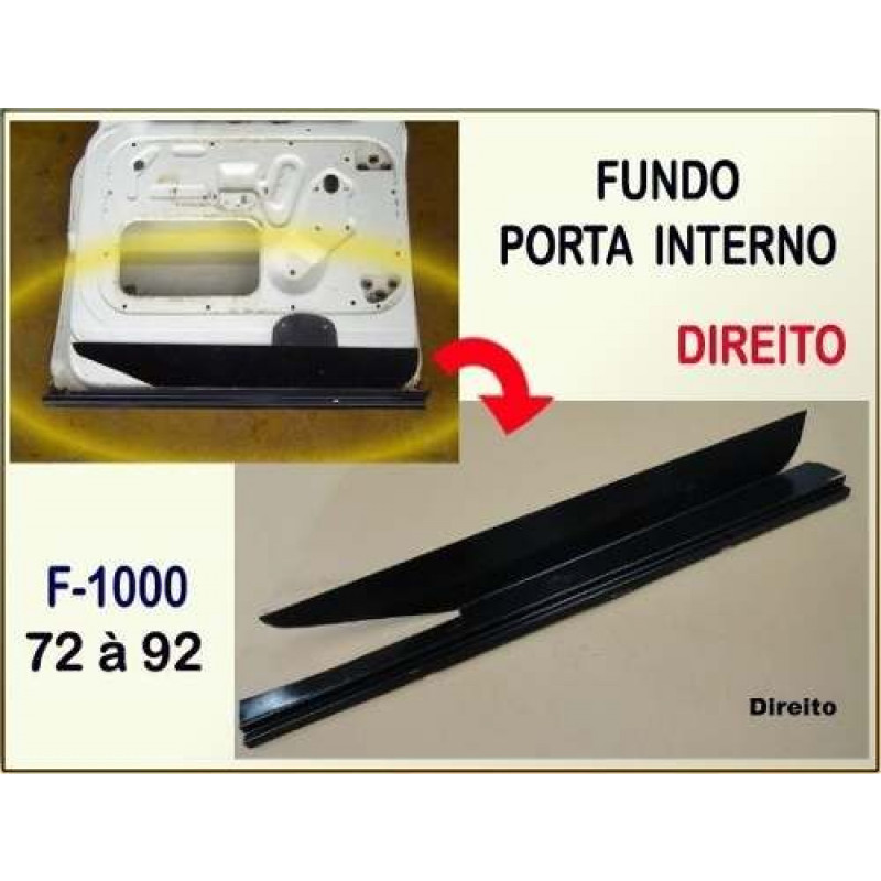 Fundo Porta Interno F-100 F-1000 72 à 92 Direito