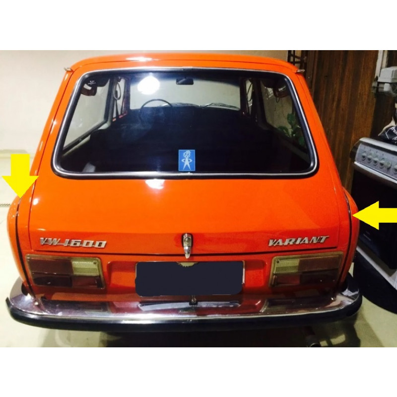 Debrum Galão Preto do Paralama Traseiro Variant I - Par