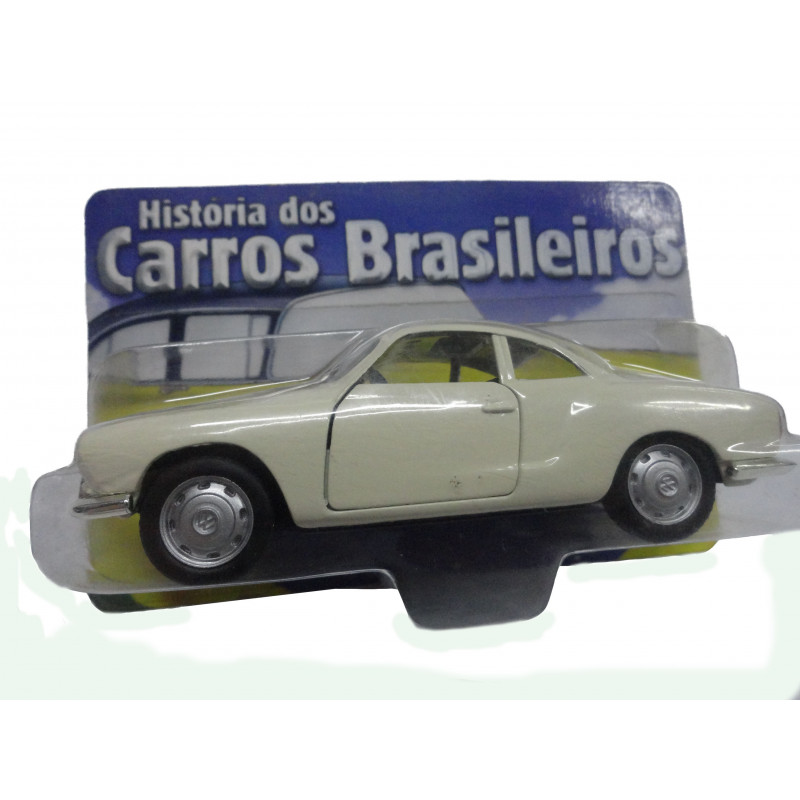 Miniatura Volkswagen Karmann Ghia História dos Carros Brasileiros Lacrado