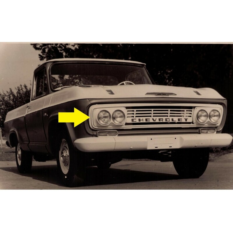 Grade Dianteira Chevrolet C-14 C-15 C-64 C-65 1964 a 1966 4 Faróis Nova