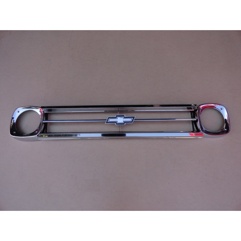 Grade Dianteira E Aro com Emblema Veraneio C-10 D-60 C-60 1971 a 1978