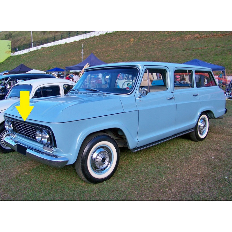 Grade Dianteira Chevrolet Veraneio 1964 a 1970 4 Faróis Nova Reprodução
