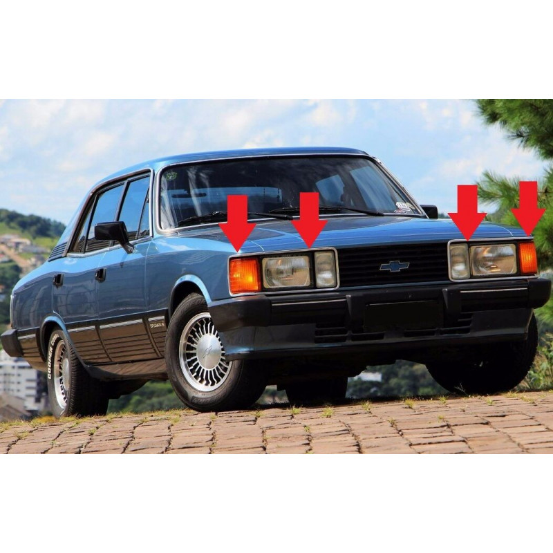 Grampo Friso Farol/Lanterna e Mala/Capô Opala 80 à 90