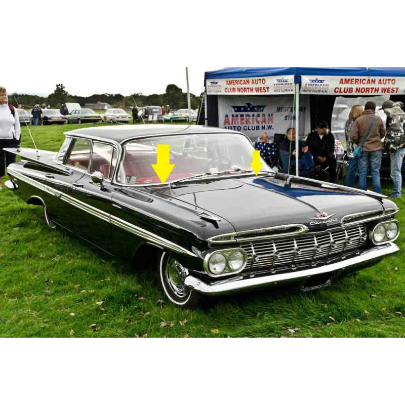 Grelha Churrasqueira Limpador Parabrisa Bel Air Impala 1959 Original Usada