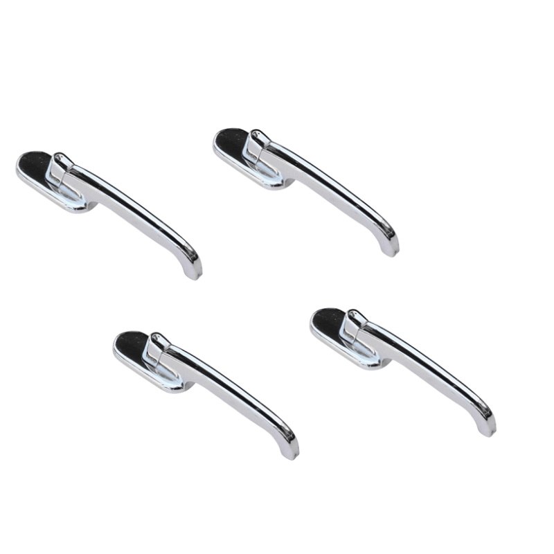 Maçaneta Externa Carro Antigo Adaptação Hot Rod Cromada - Jogo