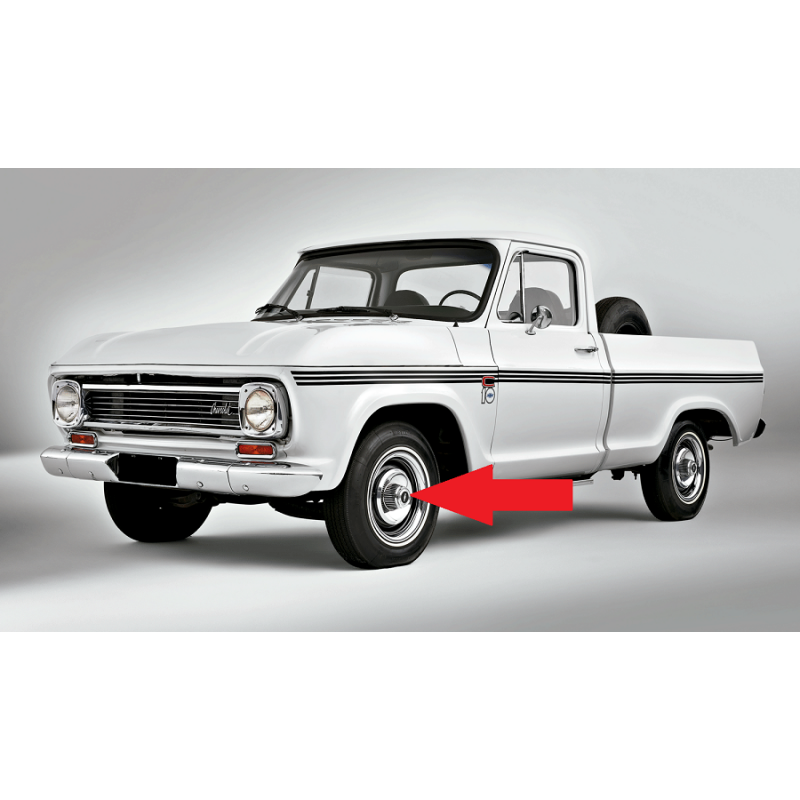 Calota D-10 C-10 Super Luxo 82 A 85 Original Cromada - Jogo