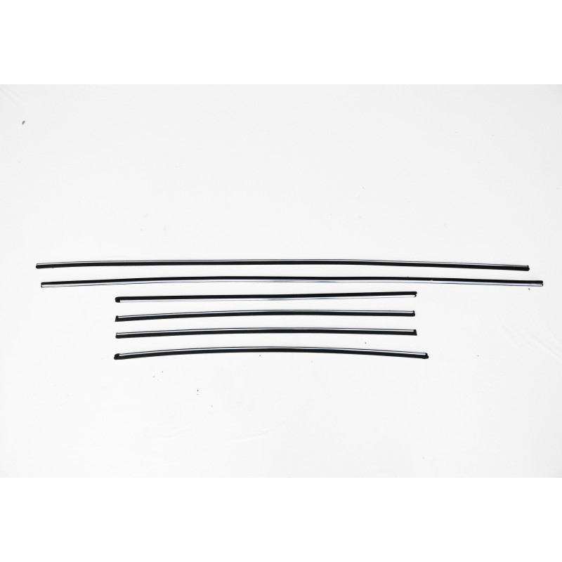 Friso Lateral Ford Pampa Todos os Anos De Colar 6 Peças Jogo