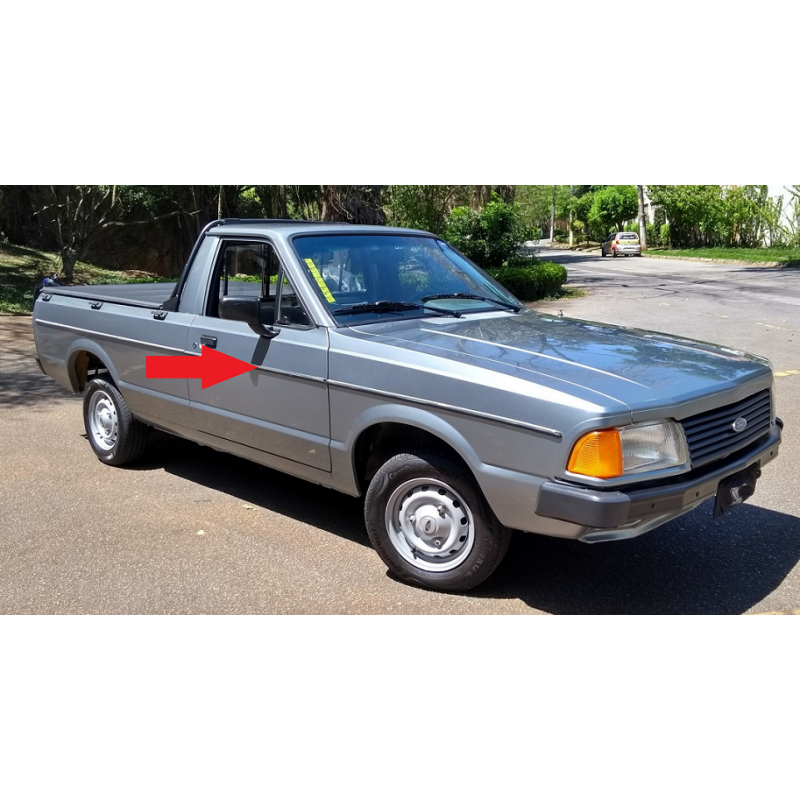 Friso Lateral Ford Pampa Todos os Anos De Colar 6 Peças Jogo