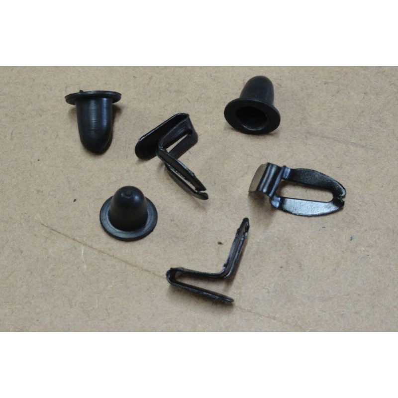 Grampo Forro Porta Tesourinha com Bucha Corcel l Fusca Variant - Jogo com 40 Peças