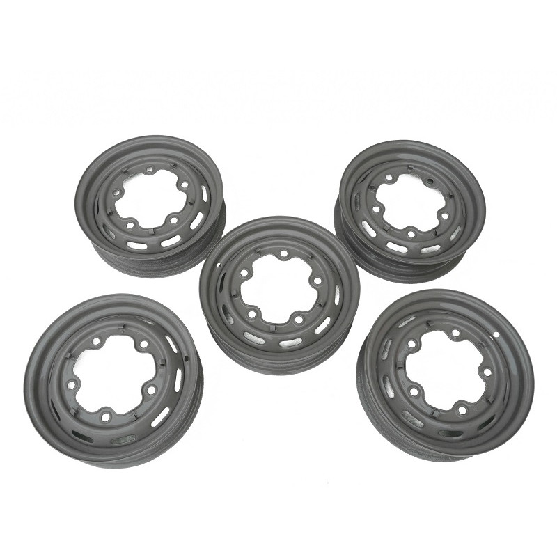 Roda Fusca 5 Furos 67 Em Diante Aro 15 Tala 4 c/ Calota e Faixa Branca Jogo