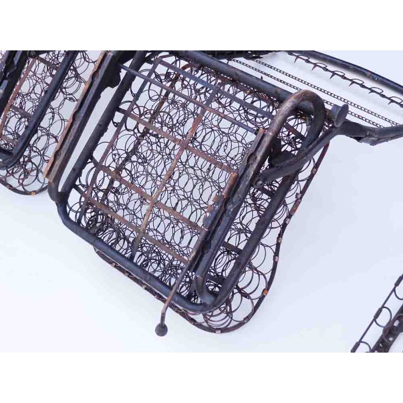 Armação do Banco Vw Fusca 1978 Em Diante Trilho Largo Usado - Jogo