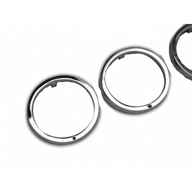 Aro Moldura Farol F-100 F-350 F-600 65 à 68 Cromado Novo Jogo 