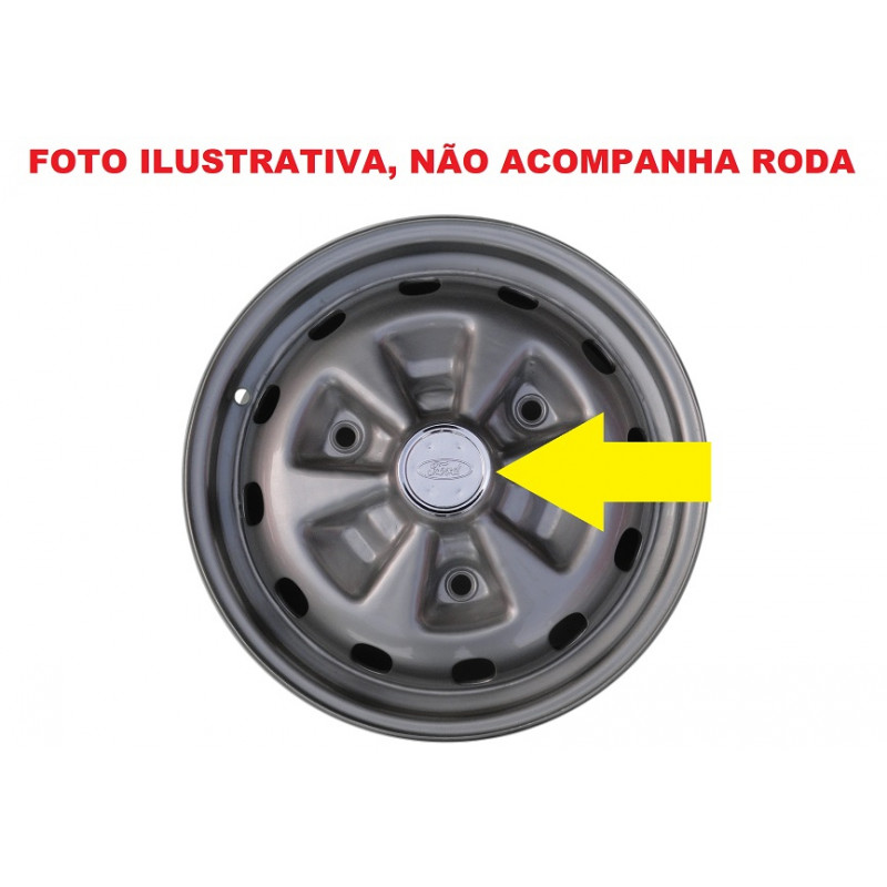 Calota Jogo Corcel II LDO e Belina II LDO Aro 13 Logo Ford - Jogo
