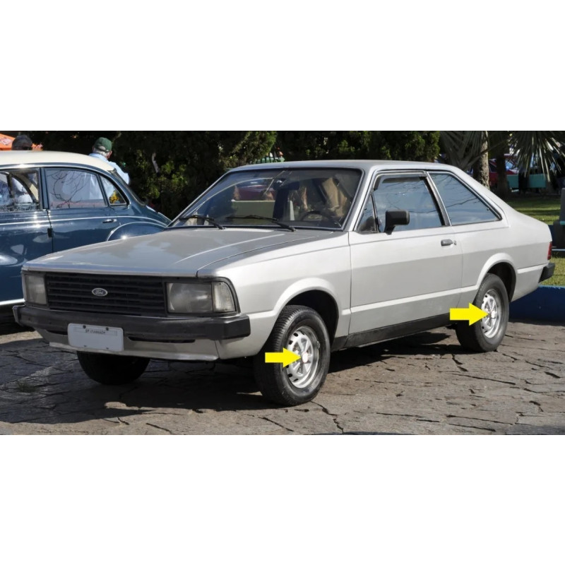 Calota Jogo Corcel II LDO e Belina II LDO Aro 13 Logo Ford - Jogo