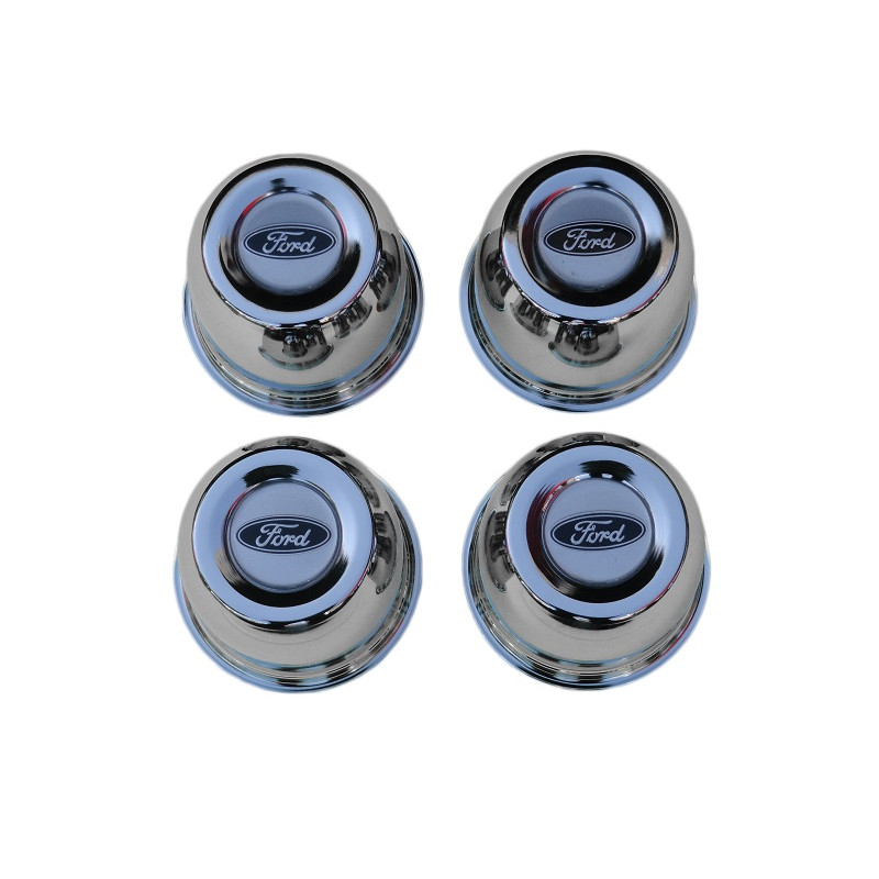 Calota Copinho Cromada da Roda Ferro Mangels 11cm Furo Central F-1000 F-100 - Jogo