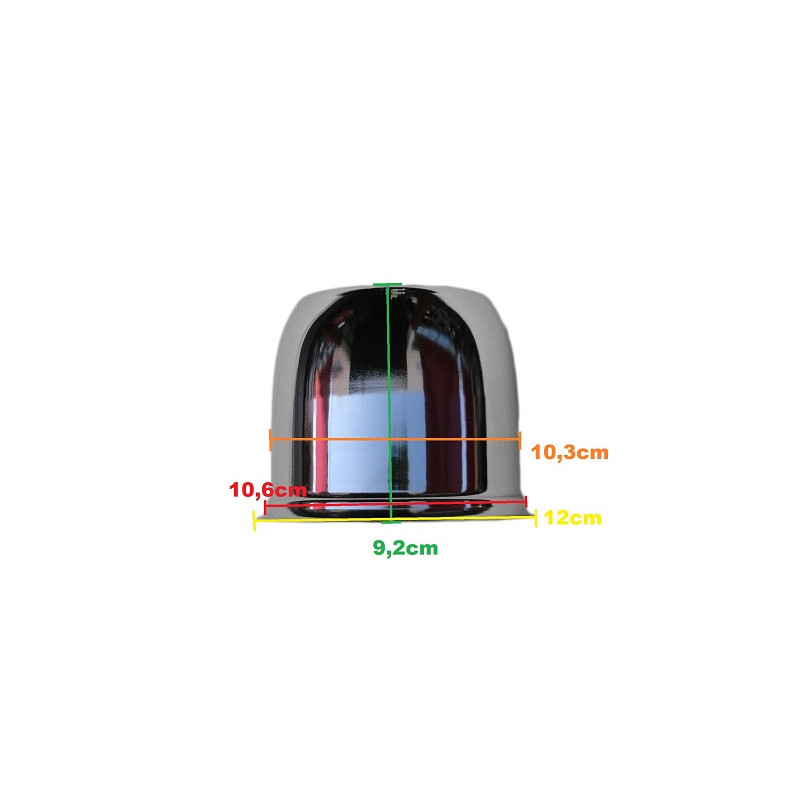 Calota Copinho Cromada da Roda Ferro Mangels 11cm Furo Central F-1000 F-100 - Jogo