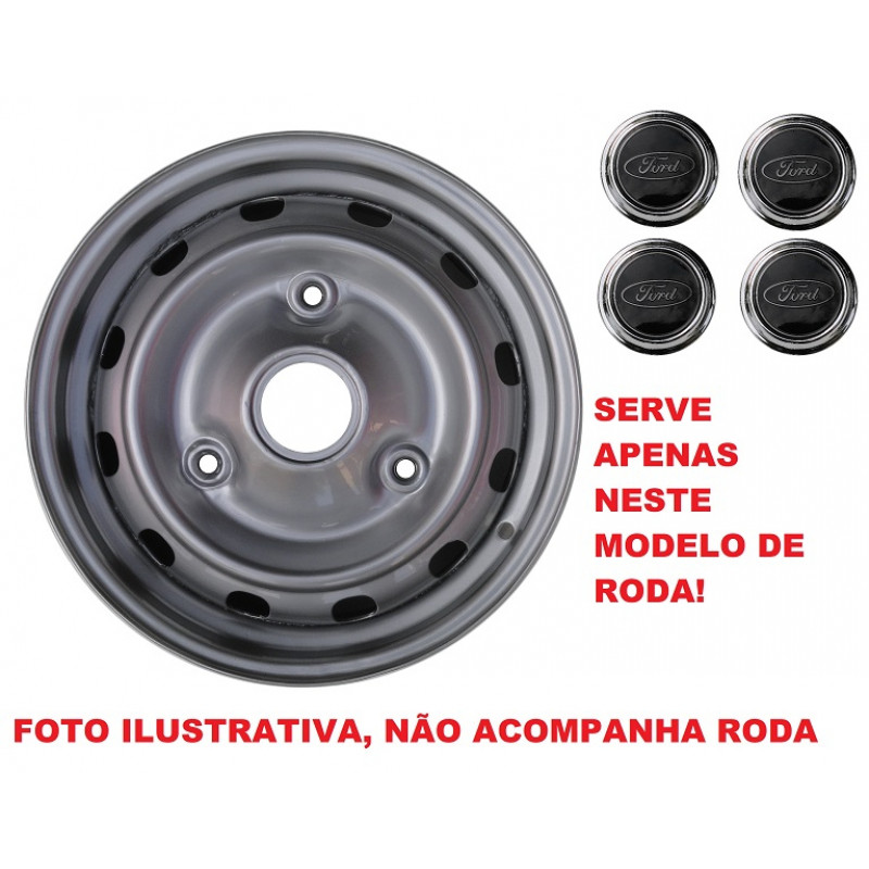 Calota Preta Ford 82 a 97 Aro 14 - Jogo