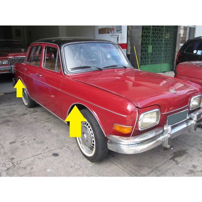 Friso Contorno do Paralama Zé do Caixão 1969 a 1971 1.6 4 Portas - Jogo