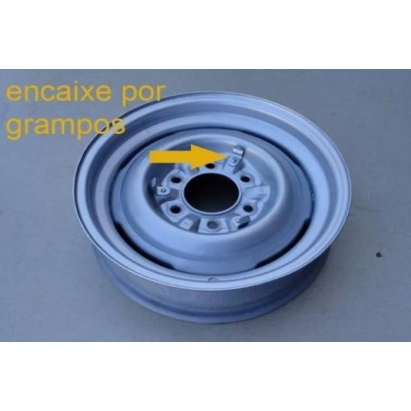 Calota C-10 D-10 Veraneio 64 a 85 Encaixe por Grampos - Jogo