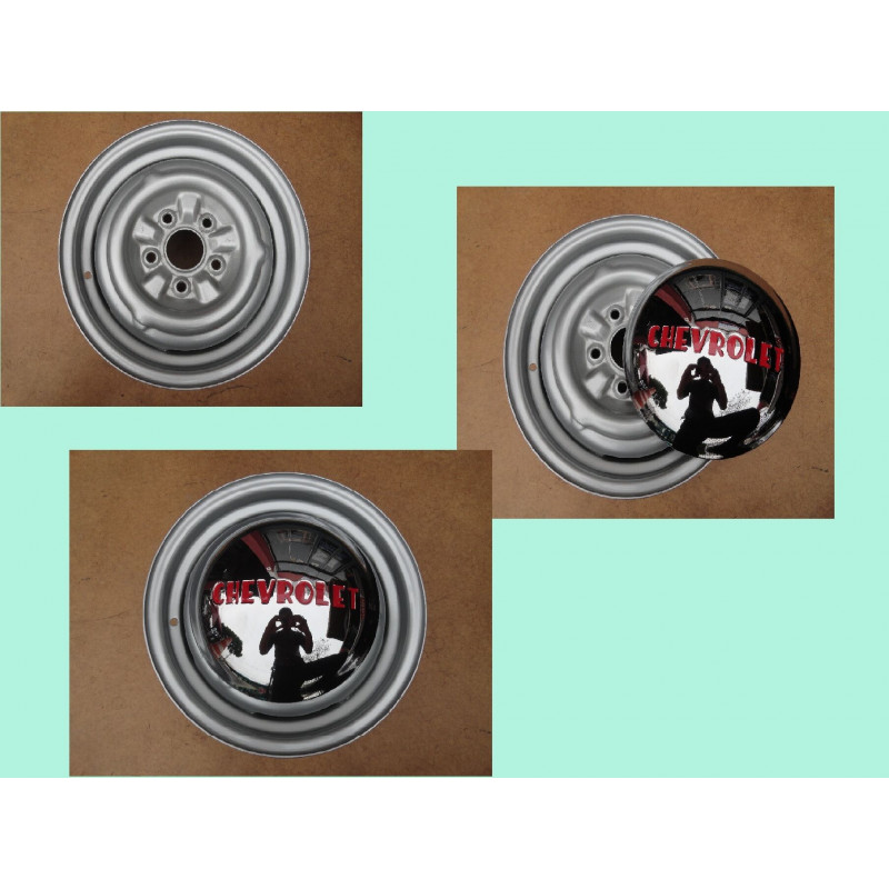 Calota Estilo Boca de Sapo para Roda de Opala Autos Pick Ups Hots Rats - Jogo