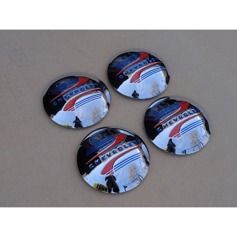 Calota Cromada Chevrolet Automóvel Pick Up 1941 a 1948 - Jogo