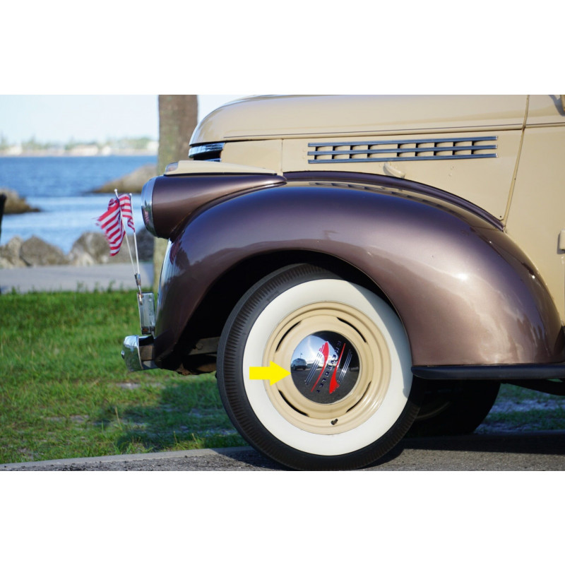 Calota Cromada Chevrolet Automóvel Pick Up 1941 a 1948 - Jogo