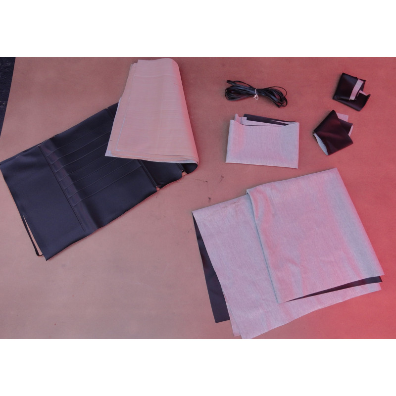 Forro Forração Teto e Banco Preto Veraneio até 78 - Jogo