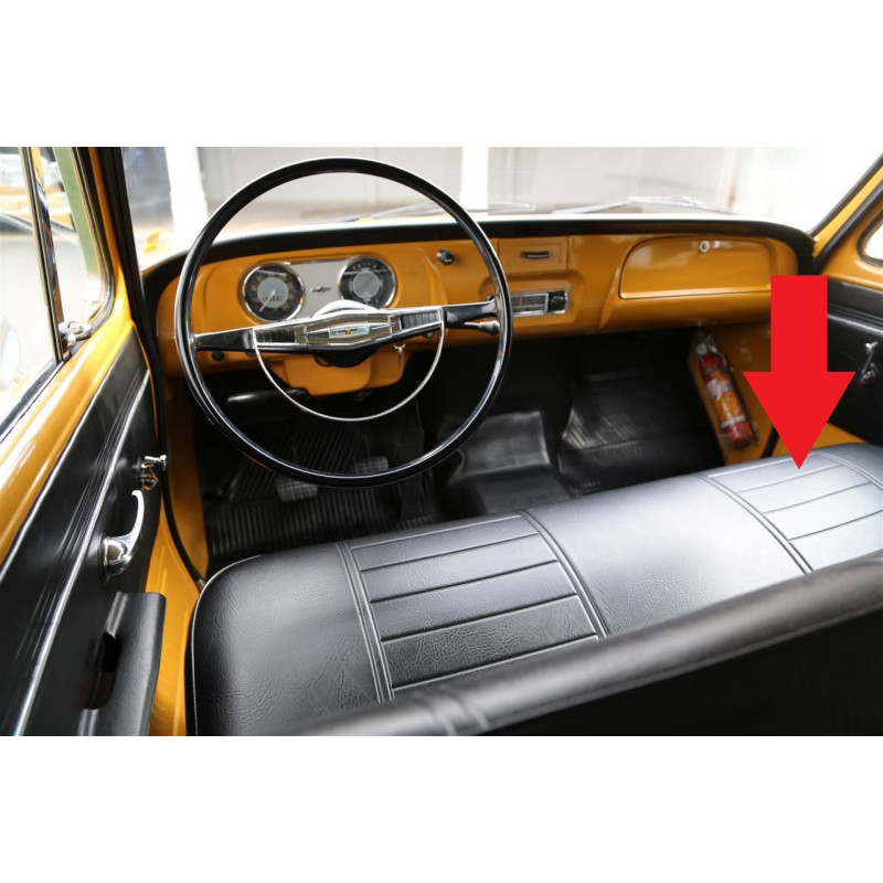 Forro Forração Teto e Banco Preto Veraneio até 78 - Jogo