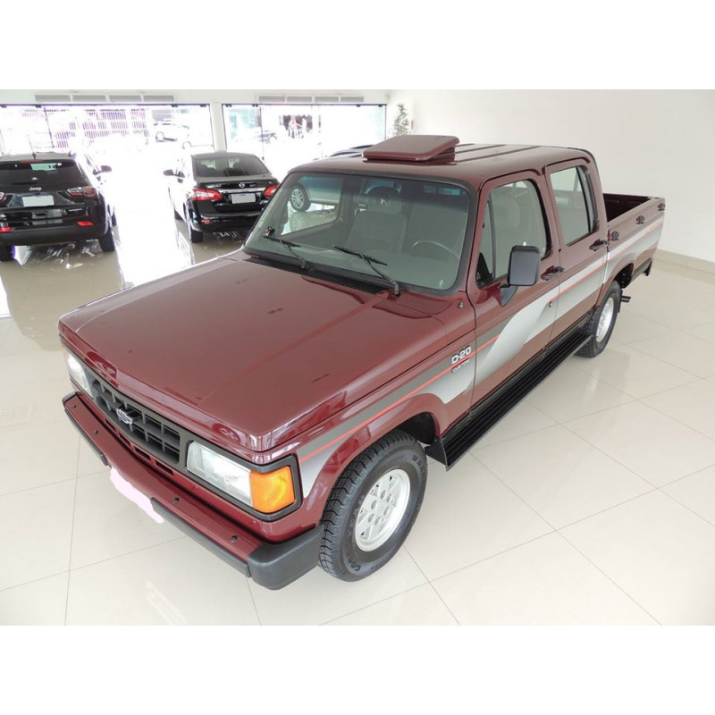 Friso Assoalho Caçamba Chapa Preto D-20 Dupla 1986 a 1996 - Jogo