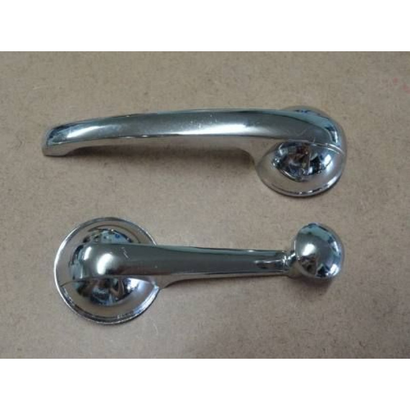 Maçaneta Interna e Manivela Vidro Chevrolet Pick Up e Caminhão - Jogo