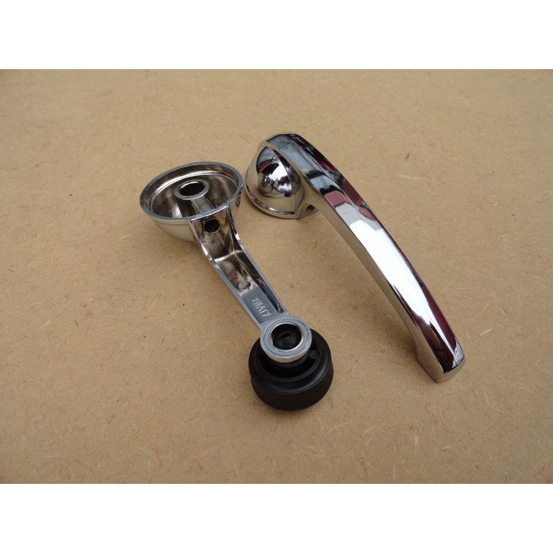 Maçaneta Interna e Manivela Vidro C-10 C-14 Veraneio - Jogo