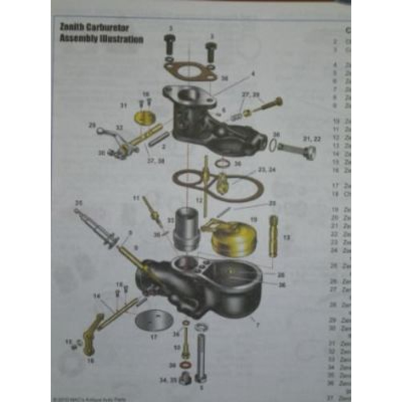 Carretel Completo Ford 28 à 31 Zenith