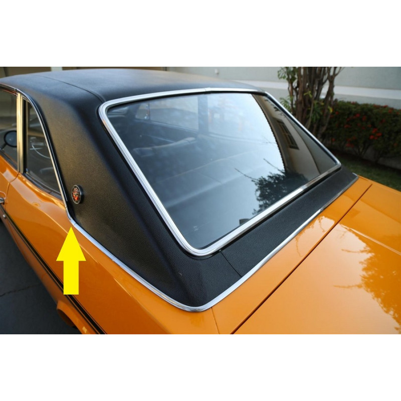 Friso Canto do Teto Vinil Ford Corcel I até 1977 Original Novo - Jogo