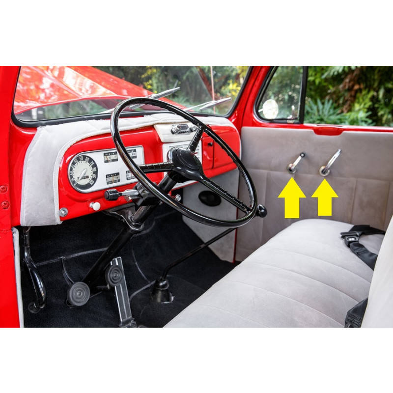 Manivela Vidro e Maçaneta Interna F-1 1948 a 1952 Importado Jogo