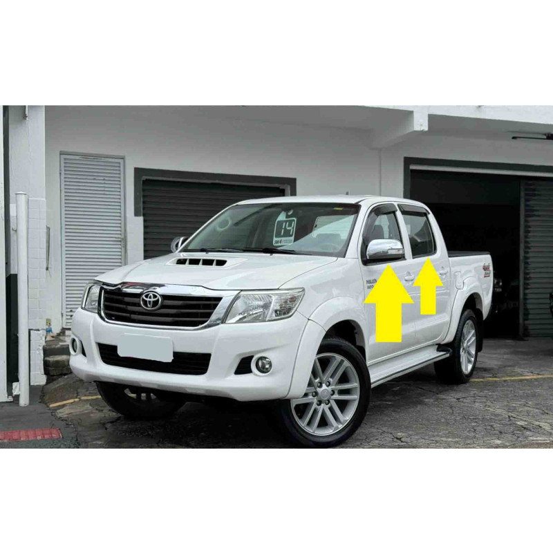 Pestana Externa Dianteira E Traseira Toyota Hilux 2005 a 2015 Dupla - Jogo