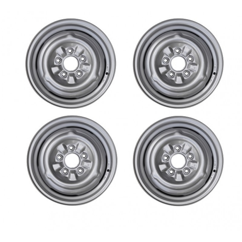 Roda Ferro Opala Caravan Aro 14 Tala 5 com Encaixe Calota até 1979 - Jogo com 04 Peças