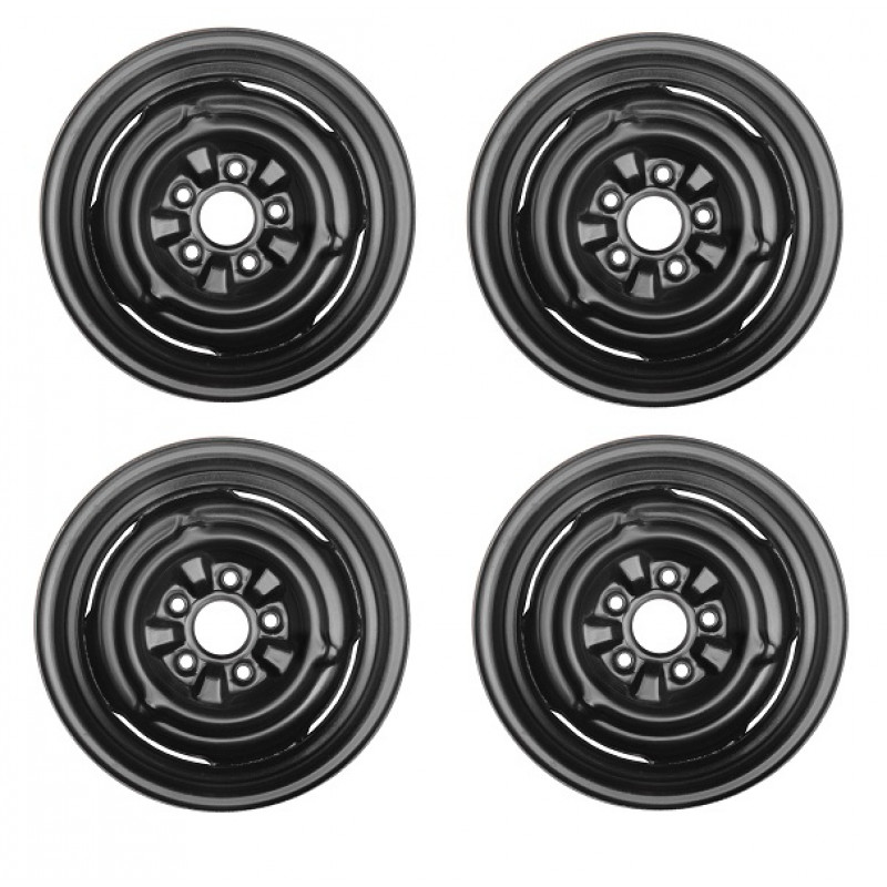 Roda Ferro Opala Caravan Aro 14 Tala 5 com Encaixe Calota até 1979 - Jogo com 04 Peças