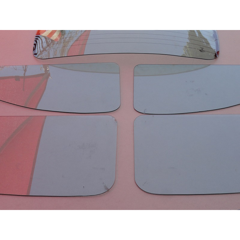 Vidro Parabrisa Vigia Porta Inteiriço Lateral Fixa Fusca 67 em Diante Verde Jogo