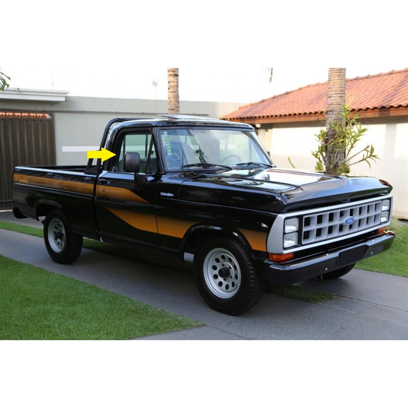 Vidro Porta Quebra Vento Vigia Verde F-100 F-1000 1972 a 1992 - Jogo