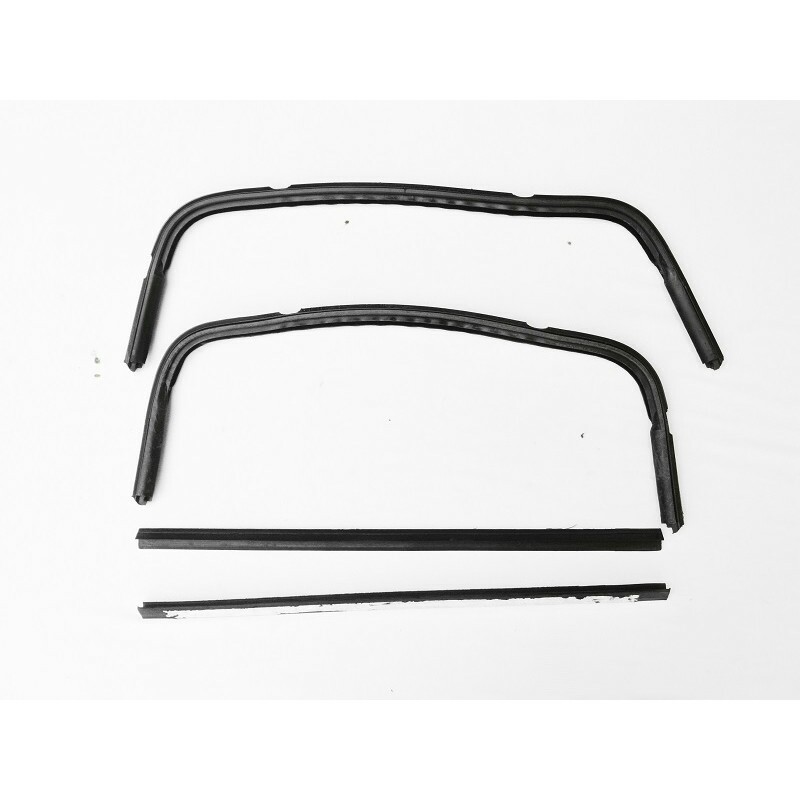 Borracha Kit F-100 56 e 59 à 61 Parabrisa Vigia Porta Canaleta Quebra Vento 